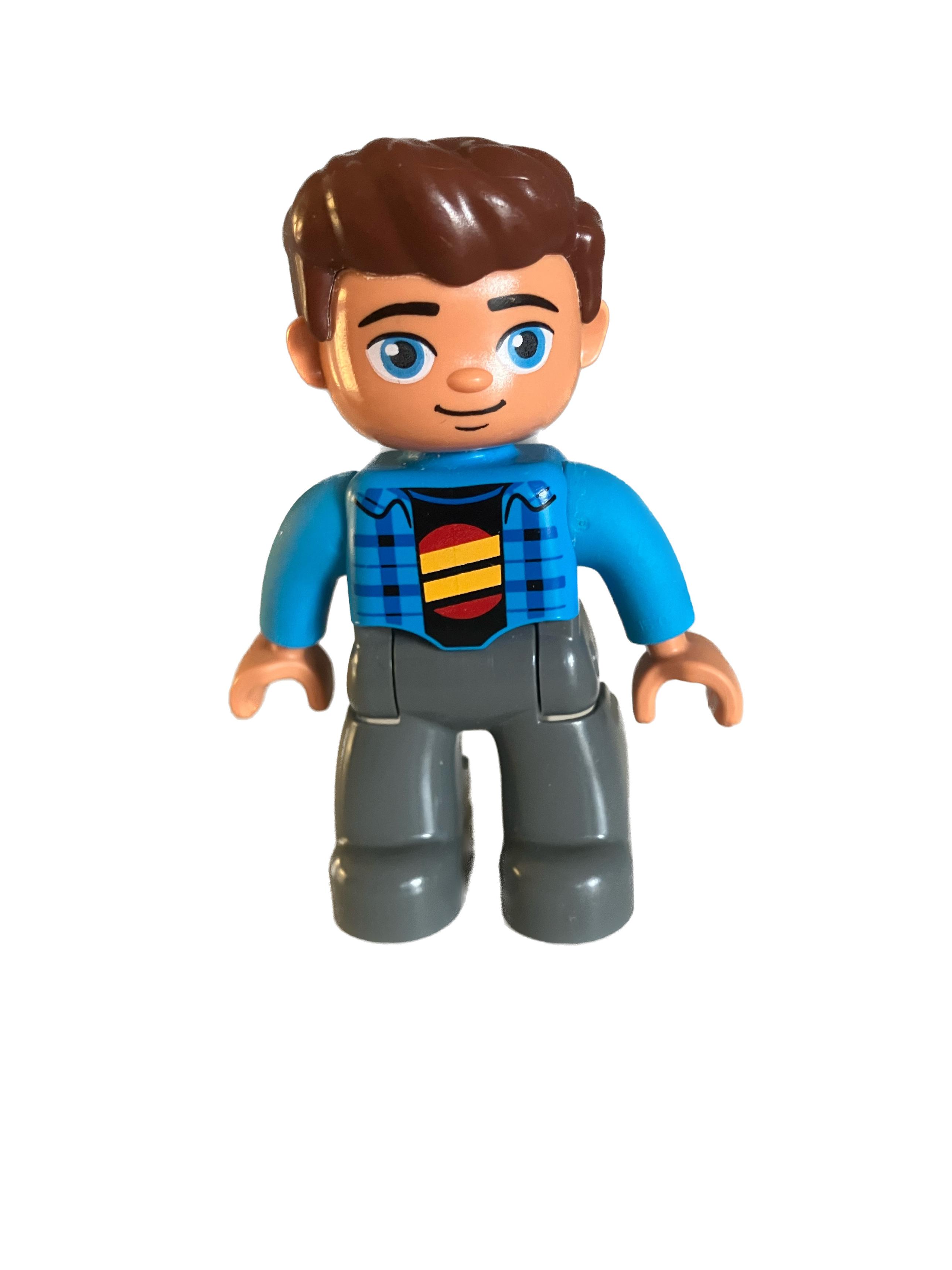 Lego® Duplo® postavička táta v modré bundě